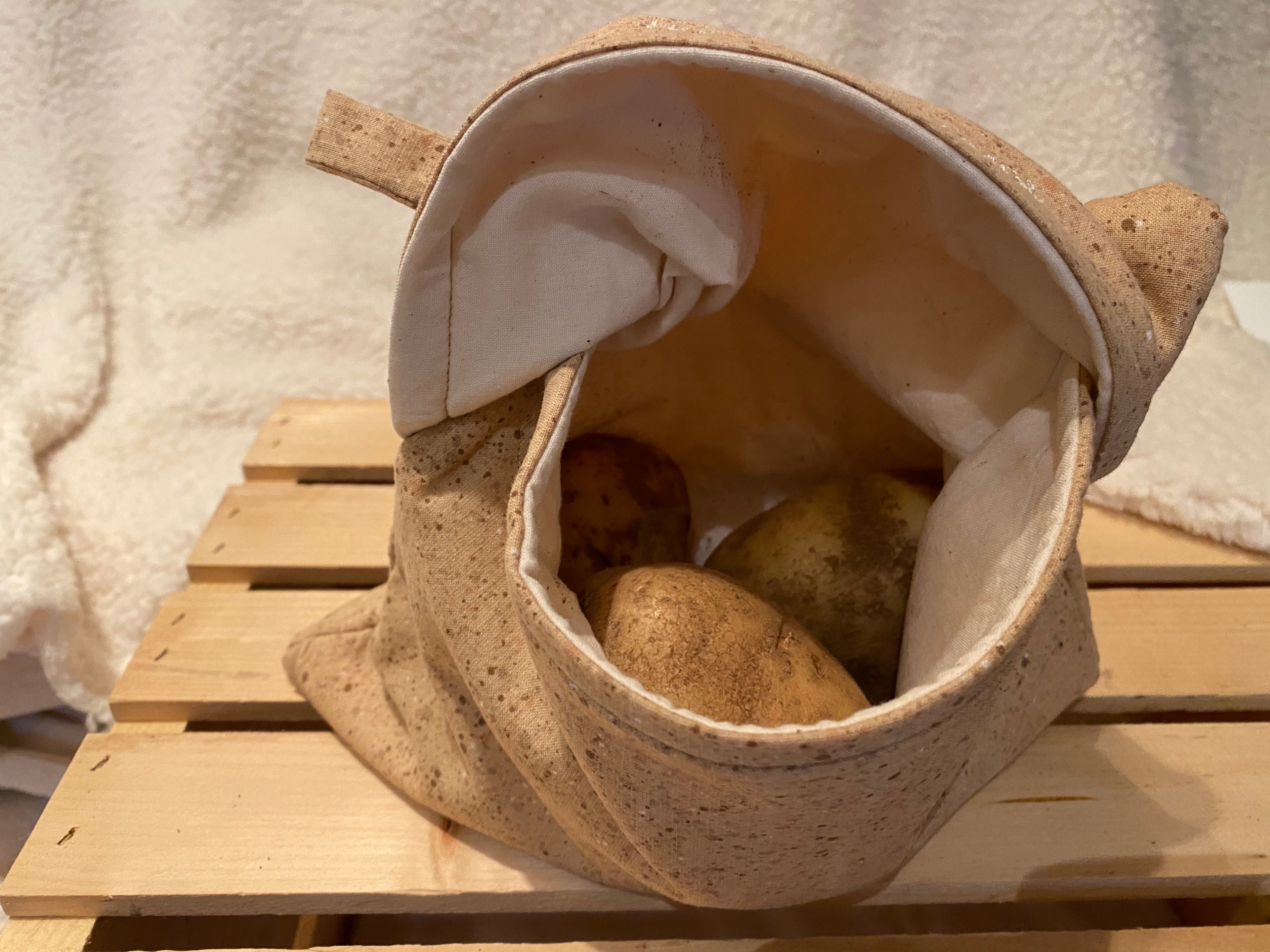 Microwave safe potato bag