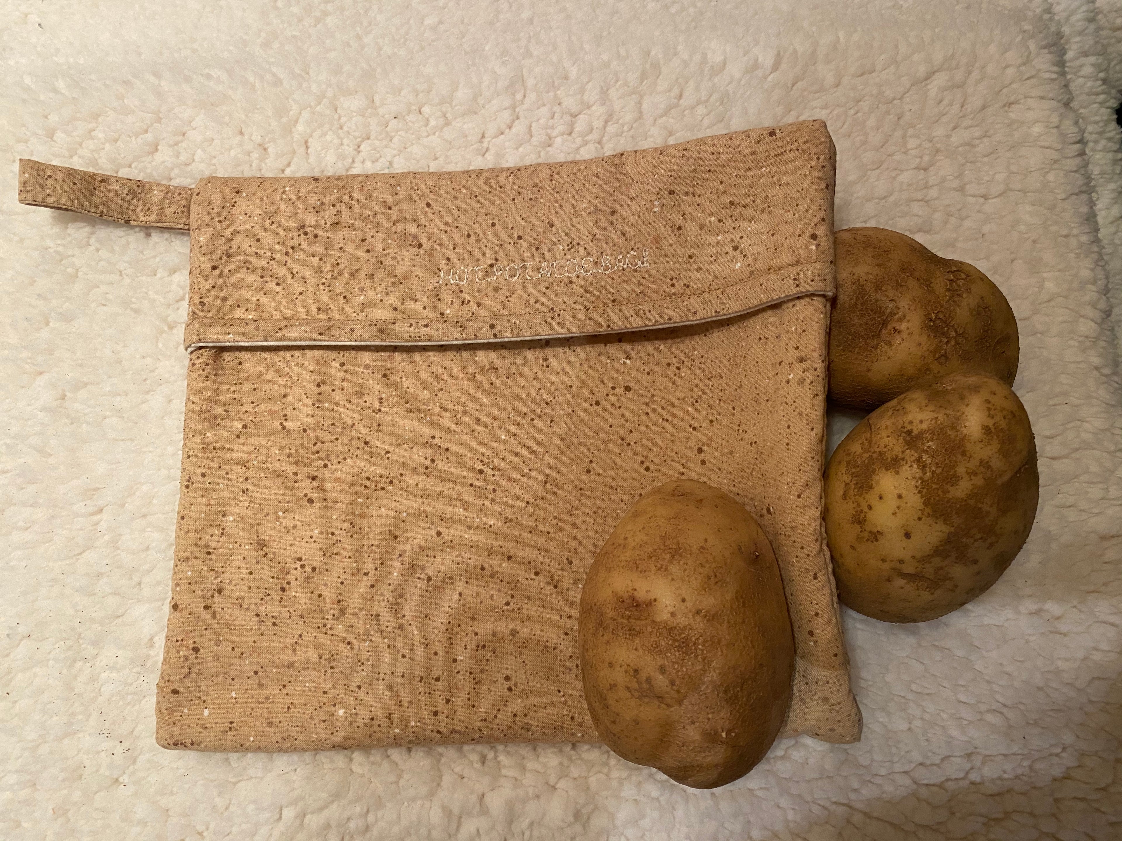 Microwave safe potato bag
